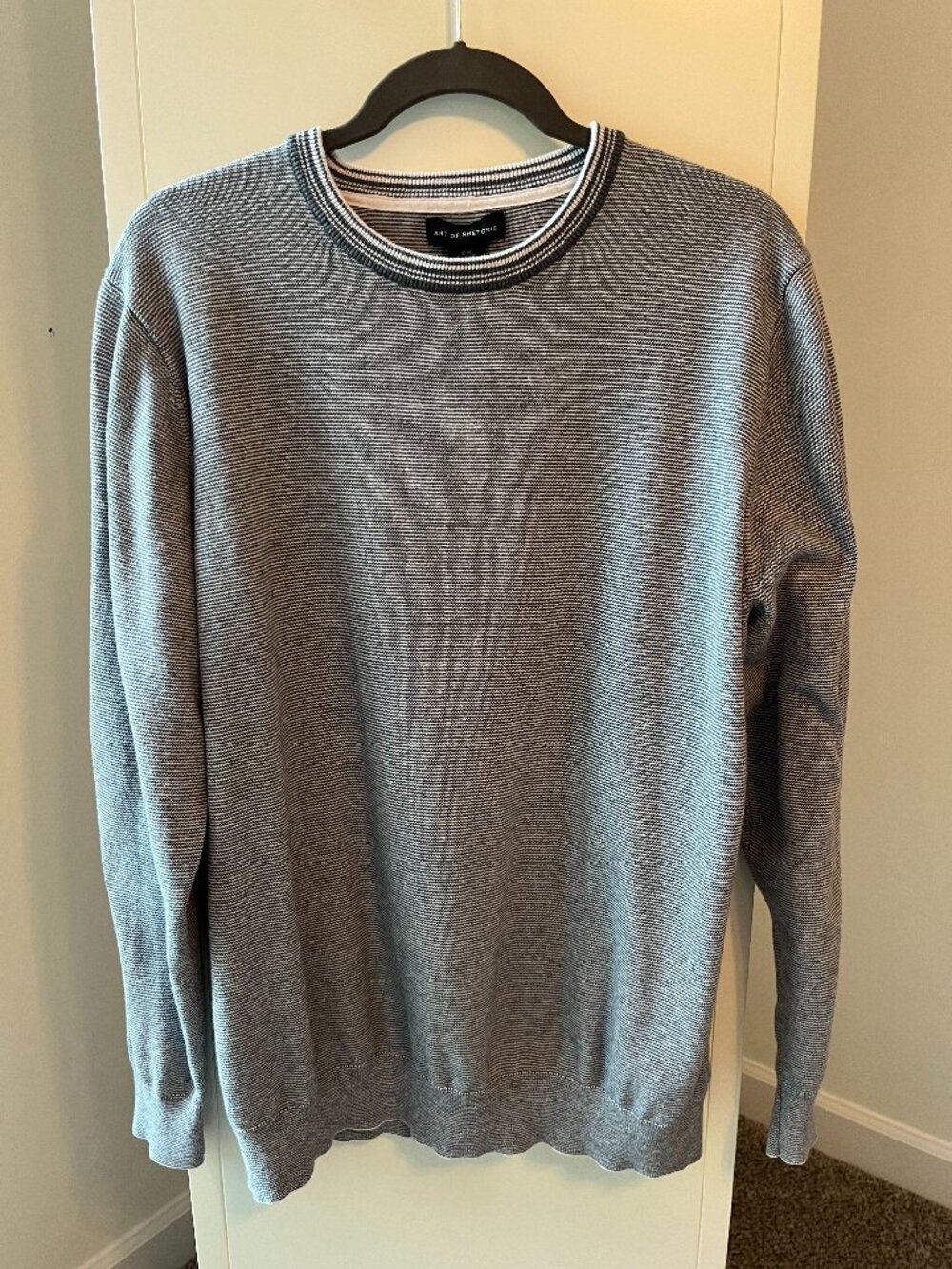 Art of Rhetoric Men's Crewneck Cuffed Long Sleeve T/Sweater